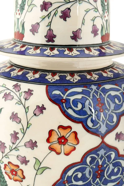 Dekorativní Starožitná Ručně Vyrobená Keramická Váza — Stock fotografie