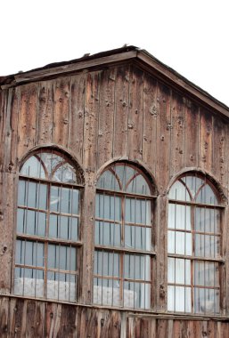 Old wooden house. Bay window. Konya Turkey