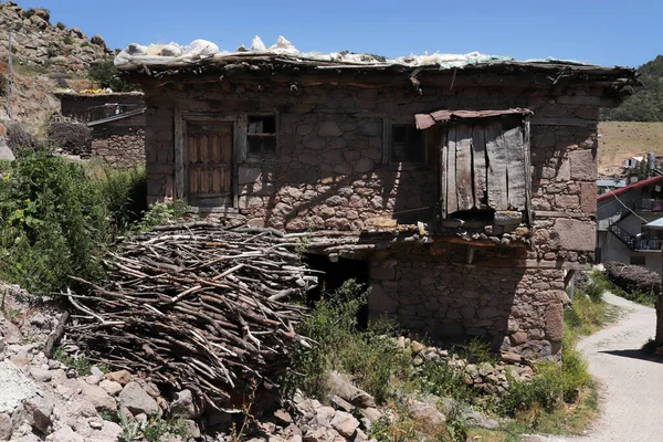 Abandoned Stone House Konya Turkey — Fotografia de Stock