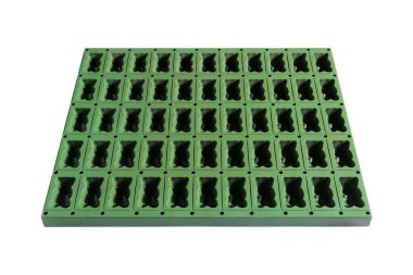 Beyaz arka planda kek kalıbı. Meslekler: Pastane.