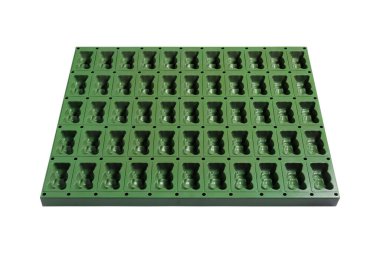 Beyaz arka planda kek kalıbı. Meslekler: Pastane.