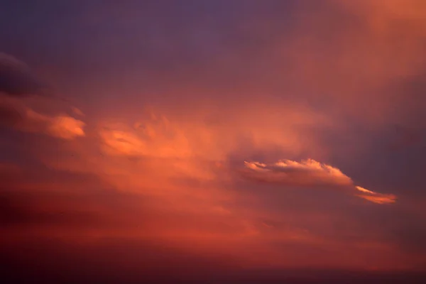 Red Clouds Sunset Dramatic Sunset Sky — Photo
