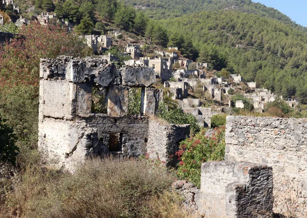 Pueblo Abandonado Turquía Fethiye Kayakoy — Foto de Stock