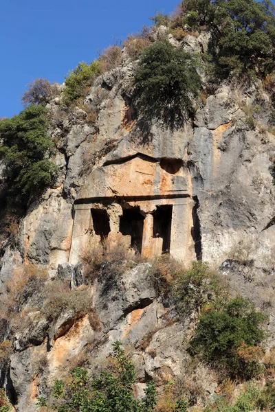 Lycian的墓葬土耳其Fethiye — 图库照片