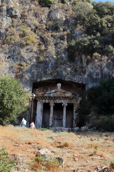 Λυκούς Τάφους Τουρκία Fethiye Βασιλικοί Τάφοι — Φωτογραφία Αρχείου