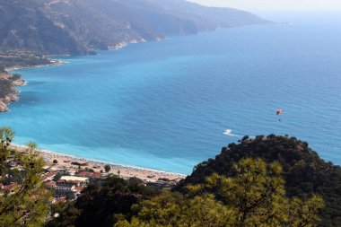 Akdeniz manzaralı oludeniz plajı