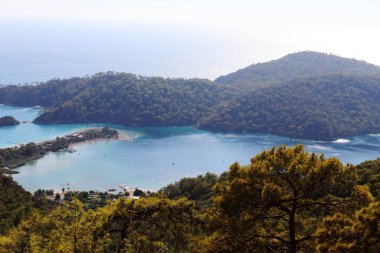 Akdeniz manzaralı oludeniz plajı