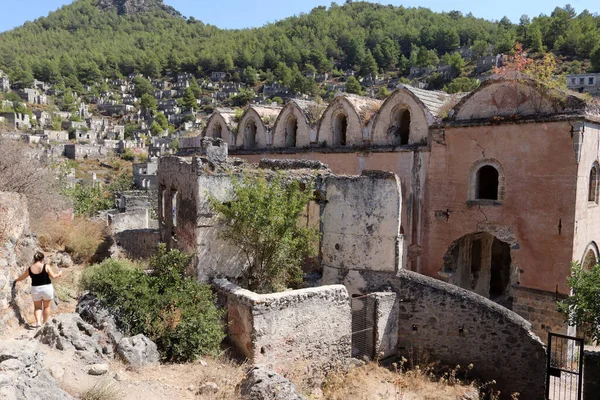 Aldeia Abandonada Turquia Fethiye Kayakoy — Fotografia de Stock