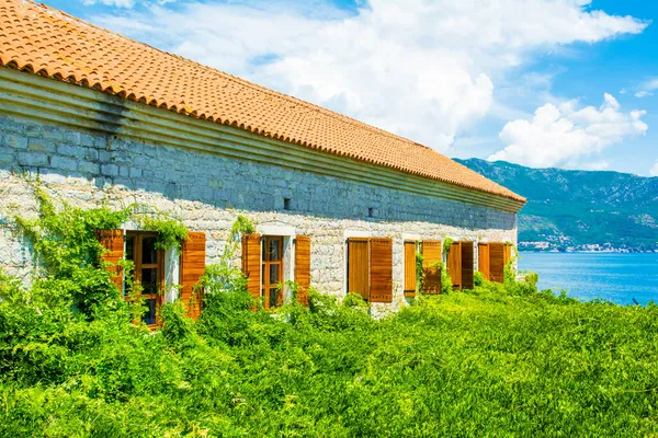 View Library Museum Citadela Fortress Old Town Budva Beautiful Landscape — Stock Photo, Image