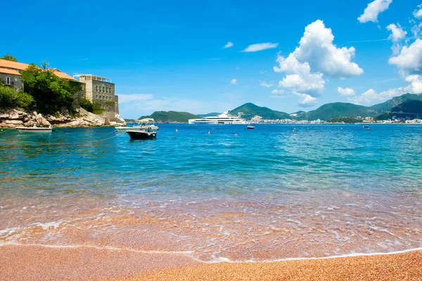 Sveti Stefan Montenegro June 2021 Beautiful Summer Landscape Adriatic Coast — Stock Photo, Image