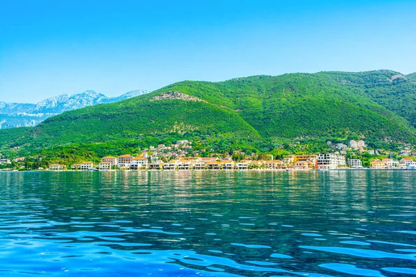 Landscape Portonovi Marina Luxury Yachts Beautiful Waterfront Residences Shores Boka — Foto de Stock