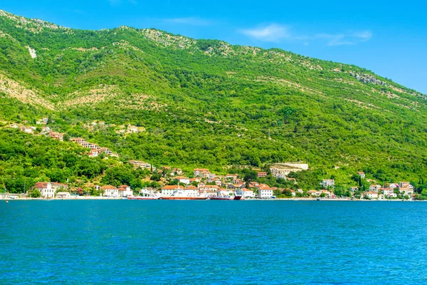 Schöne Sommerlandschaft Der Bucht Von Kotor Bucht Von Boka Montenegro — Stockfoto