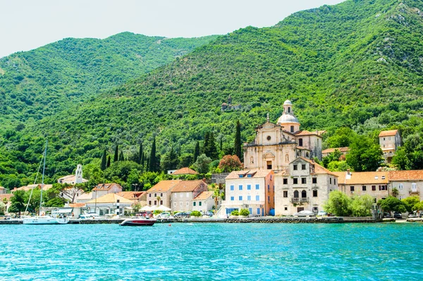 Prcanj Montenegro May 2022 Landscape Historic Town Prcanj Shore Bay — Stockfoto