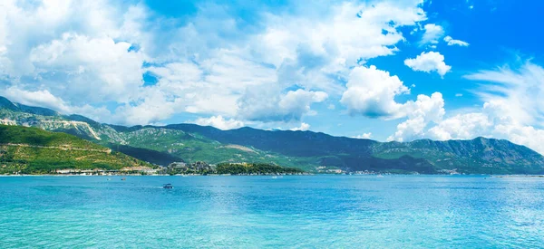 Beautiful Pamoramic Landscape Zavala Peninsula Budva City Coast Adriatic Sea — Stock Photo, Image