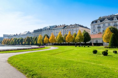 Viyana, Avusturya - 7 Eylül 2022: Viyana 'nın güzel bir sonbahar manzarası