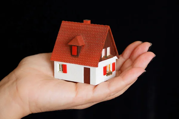 House in hand — Stock Photo, Image