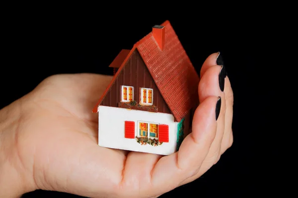 House in hand — Stock Photo, Image