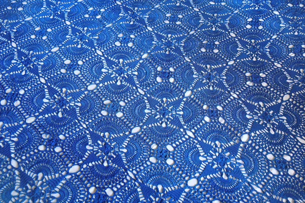 Textile de fond bleu foncé — Photo