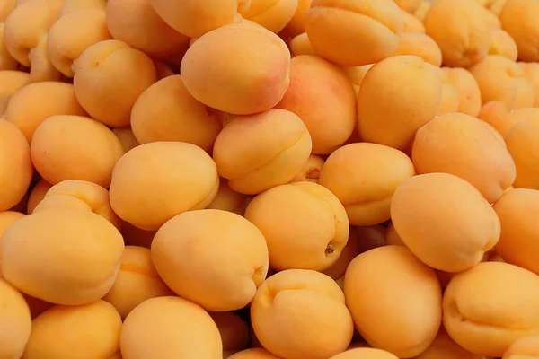 Background yellow apricots — Stock Photo, Image