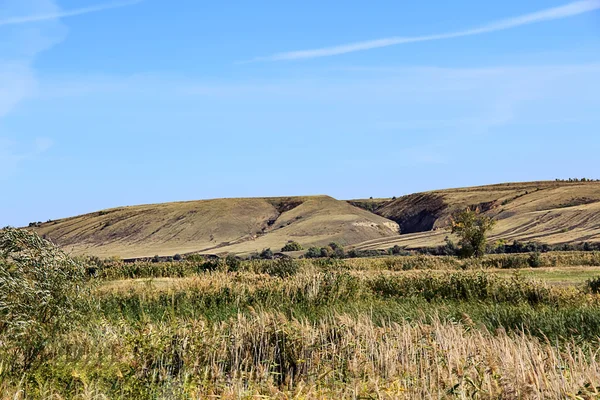 Summer landscape with mountains and ravine — Stock Photo, Image