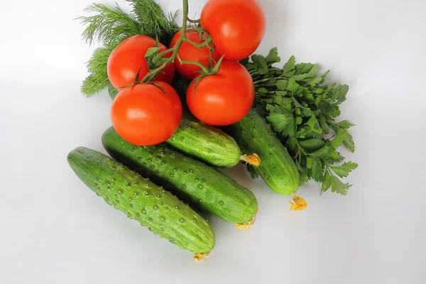 Stilleben med färska grönsaker — Stockfoto