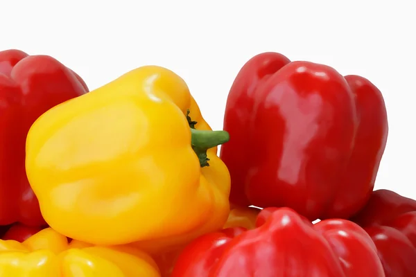 Syrové papriky červené a žluté — Stock fotografie