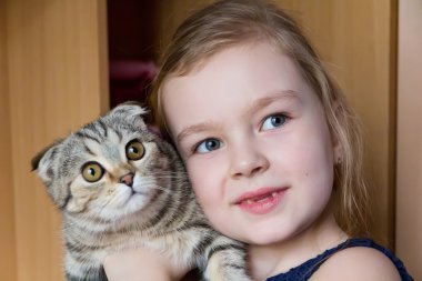 Gri kedi kız