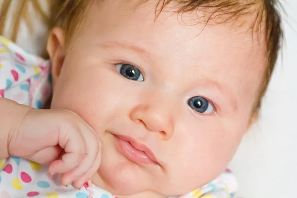 Cute smiling newborn — Stock Photo, Image