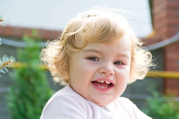 Cute crying infant — Stock Photo, Image