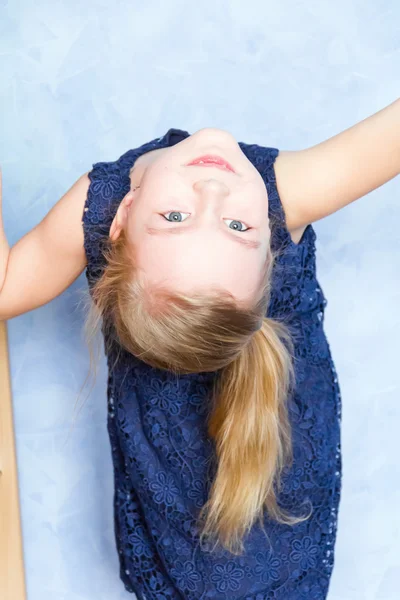 Girl with blue eyes — Stock Photo, Image