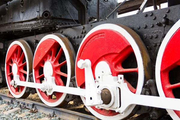 Oude trein wiel — Stockfoto