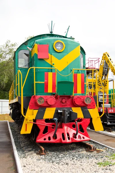 Locomotiva rutieră feroviară — Fotografie, imagine de stoc