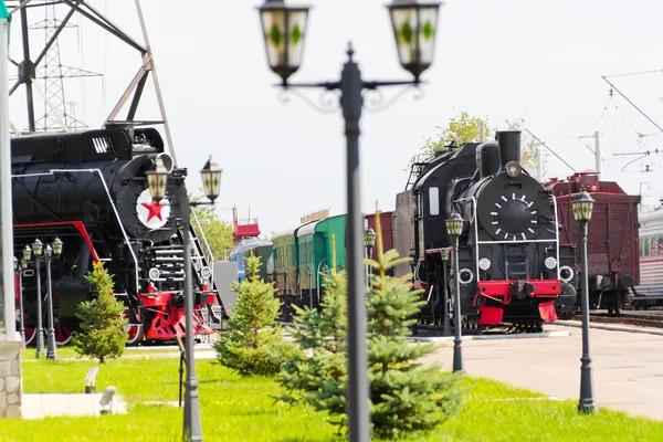 Locomotiva rutieră feroviară — Fotografie, imagine de stoc