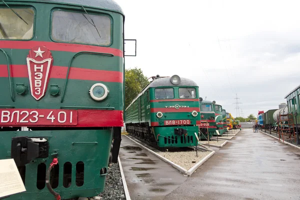 Lokomotif tren yolu — Stok fotoğraf