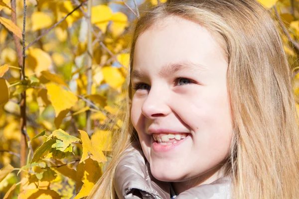 Girl in autumn — Stock Photo, Image