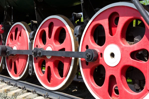 Oude trein wiel — Stockfoto