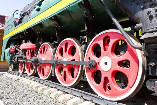 Ancienne roue de train — Photo