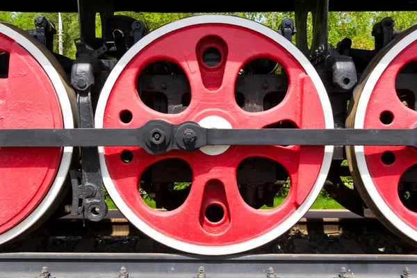 Ancienne roue de train — Photo