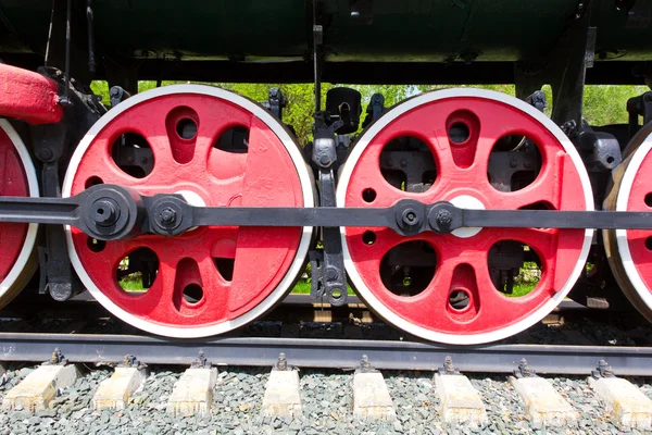 Ancienne roue de train — Photo