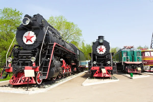 Locomotiva stradale ferroviaria — Foto Stock