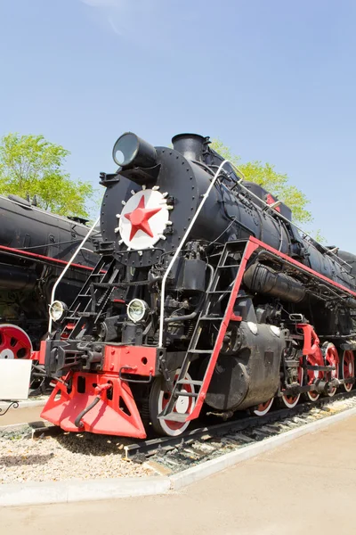 Drogi kolejowe lokomotywa — Zdjęcie stockowe
