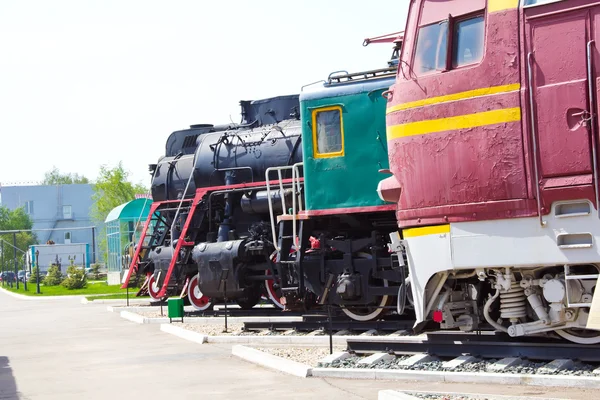 Železniční silniční lokomotiva — Stock fotografie