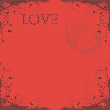 Sevgililer günü arka plan ile çiçek