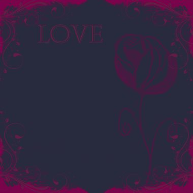 Sevgililer günü arka plan ile çiçek