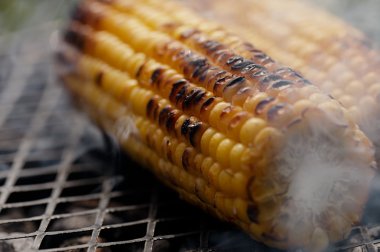 Barbekü Izgara kavrulmuş tatlı mısır