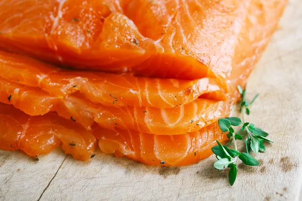 Smocked salmão caseiro — Fotografia de Stock