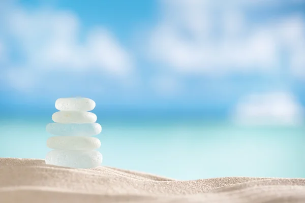 Tenger üveg seaglass az óceán, a strand és a tengeri tájkép — Stock Fotó