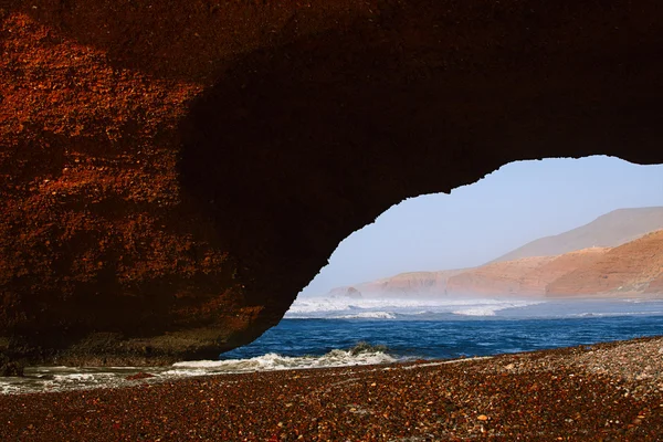 Arcs en pierre Legzira, Océan Atlantique, Maroc — Photo