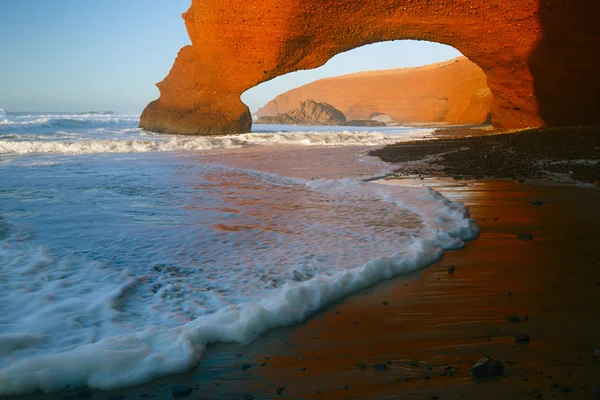 Arcs en pierre Legzira, Océan Atlantique, Maroc — Photo