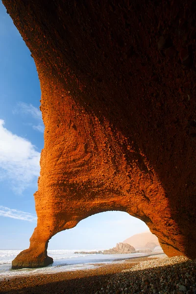 Arcos de piedra Legzira, Océano Atlántico, Marruecos —  Fotos de Stock